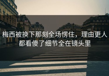 梅西被换下那刻全场愣住，理由更人都看傻了细节全在镜头里